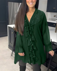 Skylar™ | Elegant Blouse with Ruffles