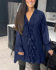 Skylar™ | Elegant Blouse with Ruffles