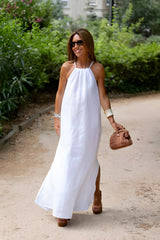 Elina™ | Airy Halter Dress in Cotton Blend