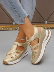 Comfortable Wedge Sandals with Velcro for Women