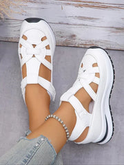 Comfortable Wedge Sandals with Velcro for Women