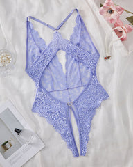 Néla™ | Wedding Teddy Halter with Open Detail