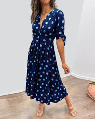 Victoire™ | Elegant Dress with Dots