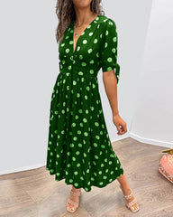 Victoire™ | Elegant Dress with Dots