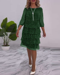 Cléa™ | Layered Polka Dot Dress