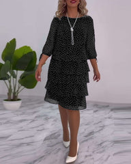 Cléa™ | Layered Polka Dot Dress
