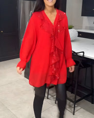 Skylar™ | Elegant Blouse with Ruffles
