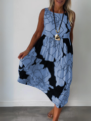 Édith™ | Elegant Dress with Floral Print