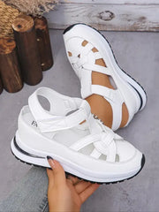 Comfortable Wedge Sandals with Velcro for Women