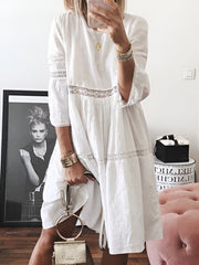 Giulia™ | Boho Vintage Dress with Lace