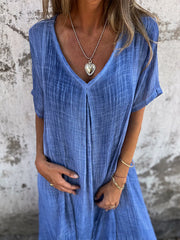 Violette™ | Loose V-Neck Dress