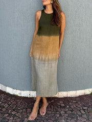 Éloane™ | Elegant Dress with Natural Print