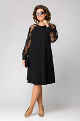 Amira™ | Chic dress with lace sleeves