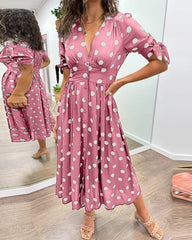 Victoire™ | Elegant Dress with Dots