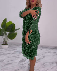 Cléa™ | Layered Polka Dot Dress