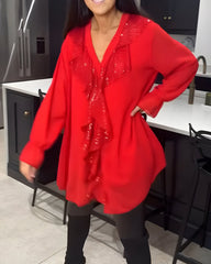 Skylar™ | Elegant Blouse with Ruffles