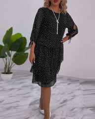 Cléa™ | Layered Polka Dot Dress