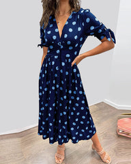 Victoire™ | Elegant Dress with Dots