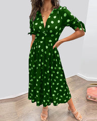 Victoire™ | Elegant Dress with Dots
