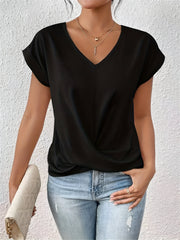 NOËLLE™ | Casual T-shirt with sweetheart neckline