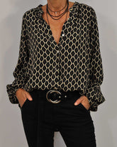 Elvira™ | Elegant Blouse with V-Neck