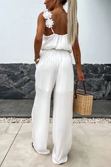 NOËLLE™ | Sleeveless Jumpsuit with Wide Legs