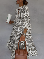 Idalina™ | Trendy Print Dress