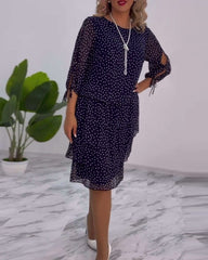 Cléa™ | Layered Polka Dot Dress