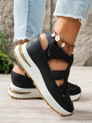 Comfortable Wedge Sandals with Velcro for Women