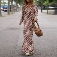 Amélie™ | Elegant Maxi Dress with V-Neck