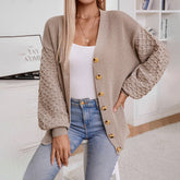 Eva™ | Oversized Knitted Vest with V-Neck and Buttons