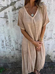 Violette™ | Loose V-Neck Dress