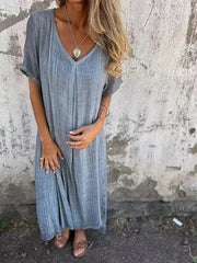 Violette™ | Loose V-Neck Dress