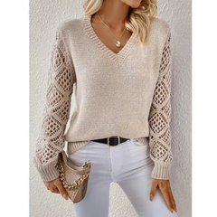 NOËLLE™ | Casual V-neck Sweater