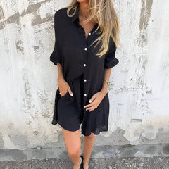 Sora™ | Effortless Blouse & Shorts Set