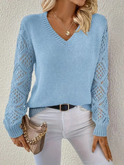 NOËLLE™ | Casual V-neck Sweater