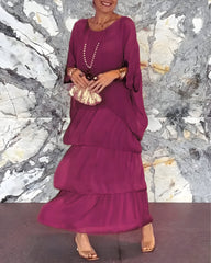 Monique™ | Chiffon Dress with Cake Skirt