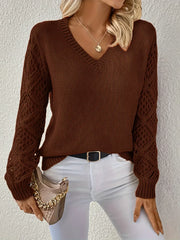 NOËLLE™ | Casual V-neck Sweater