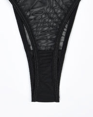 Eline™ | 4-Piece Transparent Mesh Lingerie Set