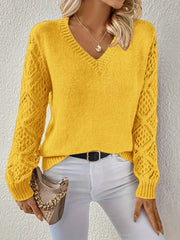 NOËLLE™ | Casual V-neck Sweater