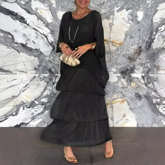 Monique™ | Chiffon Dress with Cake Skirt