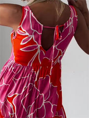 Édith™ | Elegant Dress with Floral Print