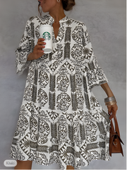 Idalina™ | Trendy Print Dress