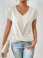NOËLLE™ | Casual T-shirt with sweetheart neckline