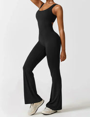 NOËLLE™ | Trendy & Flattering V-Back Jumpsuit