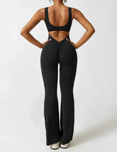 NOËLLE™ | Trendy & Flattering V-Back Jumpsuit
