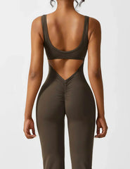 NOËLLE™ | Trendy & Flattering V-Back Jumpsuit