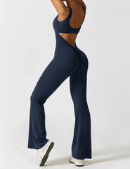 NOËLLE™ | Trendy & Flattering V-Back Jumpsuit