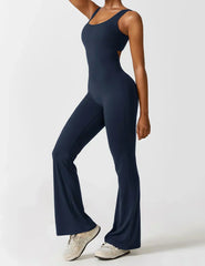 NOËLLE™ | Trendy & Flattering V-Back Jumpsuit