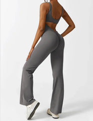 NOËLLE™ | Trendy & Flattering V-Back Jumpsuit